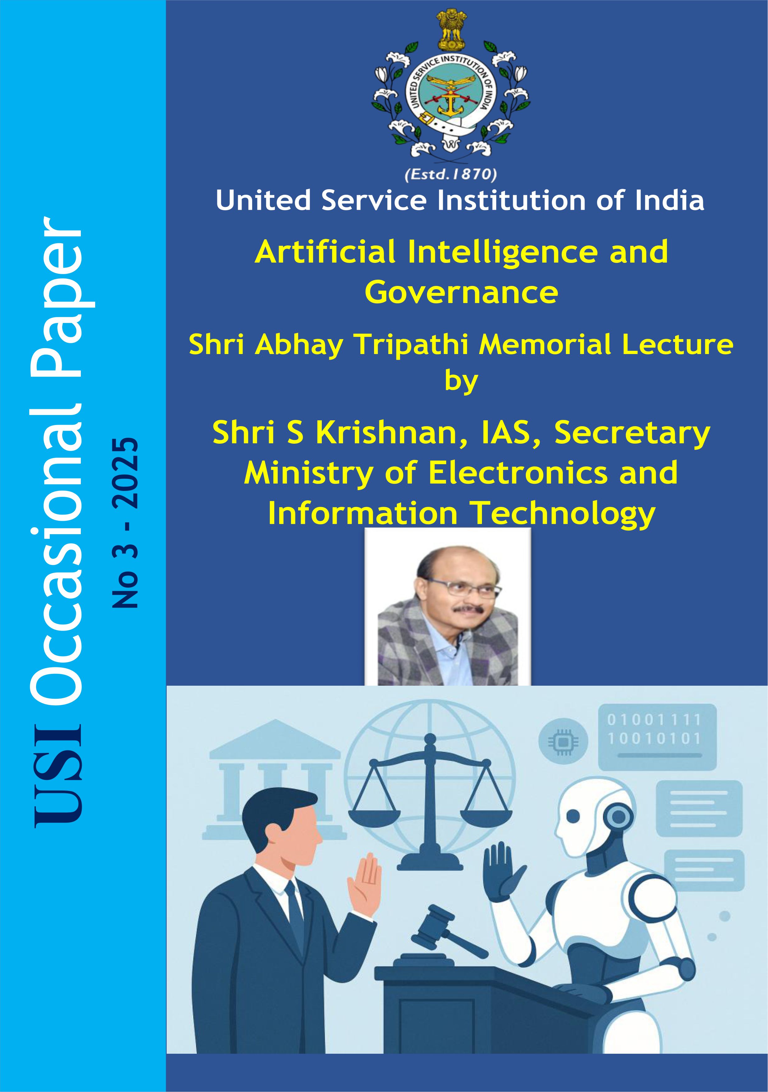 Artificial Intelligence and Governance by Shri Abhay Tripathi Memorial Lecture