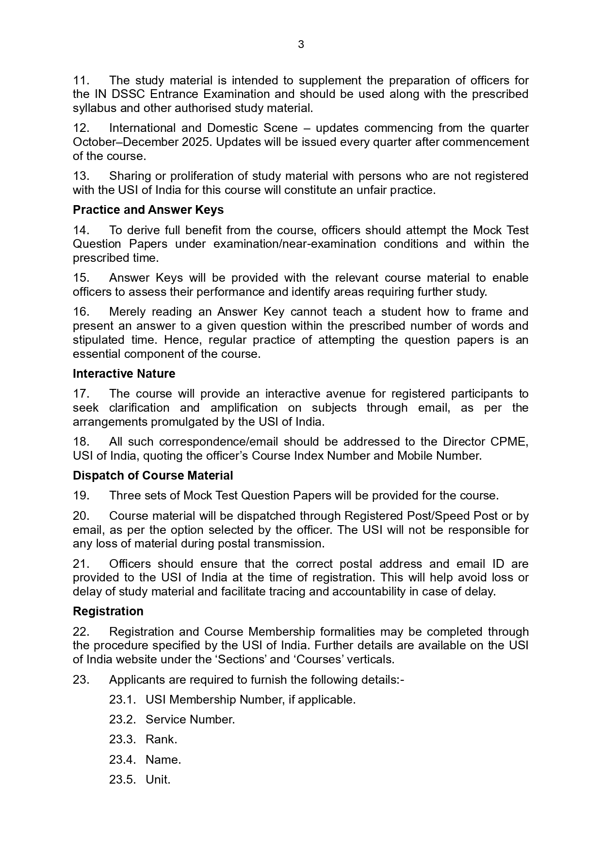 General Instructions (Navy) - 2027 - Page 3