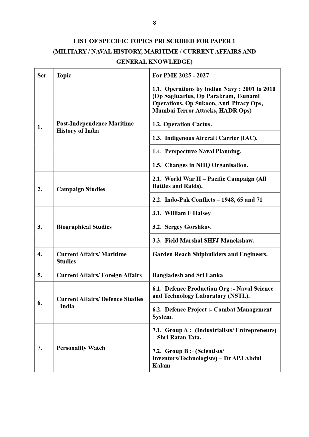 General Instructions (Navy) - 2027 - Page 8