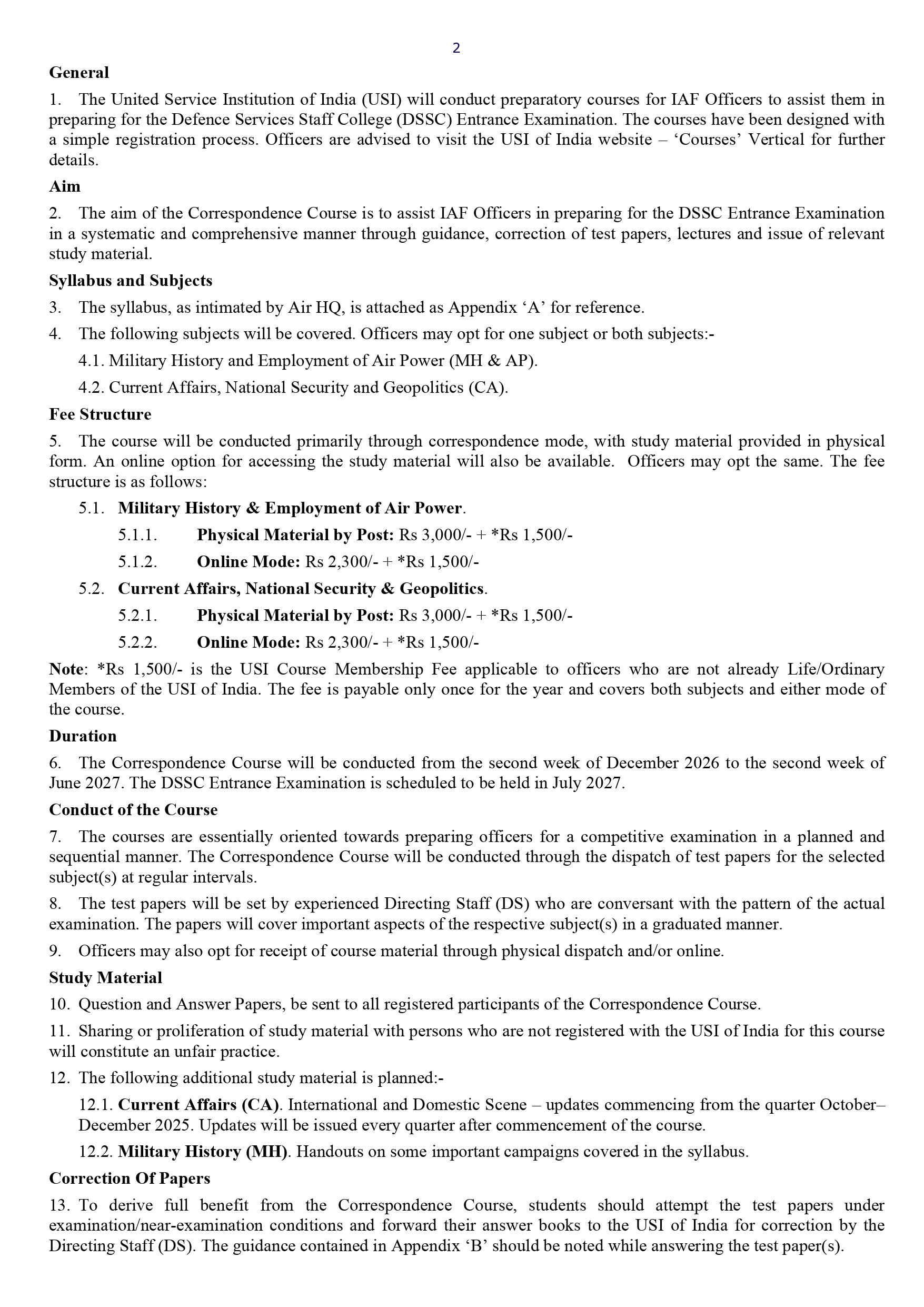 General Instructions (IAF) - 2027 - Page 2